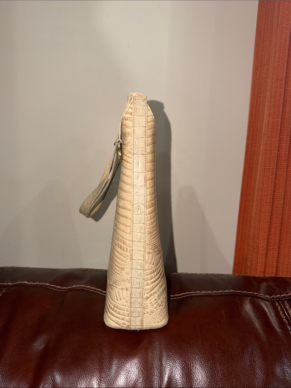 ‼️Brahmin Croc Embossed Leather Shoulder Bag - Picture 3 of 12